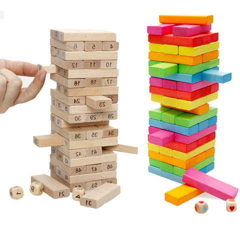 Parent-child stacking building block toys