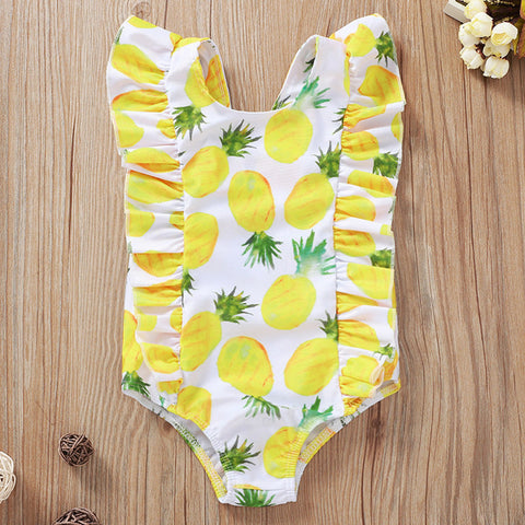 Summer Swimsuit Little Girl Bikini Set Fruit Print