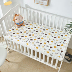 Cotton Crib Bed Sheet Urine-Proof Bed Cover