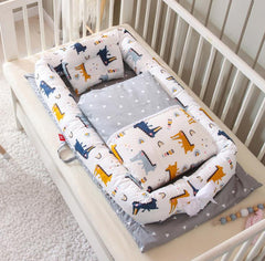 Portable Crib Middle Bed Baby Infant Mattress
