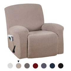Stretch Solid Color Full Recliner Cover