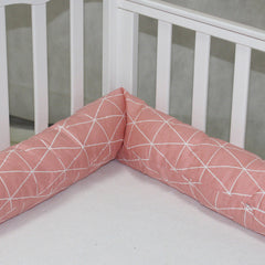Cylindrical crib bed surrounded by pure cotton