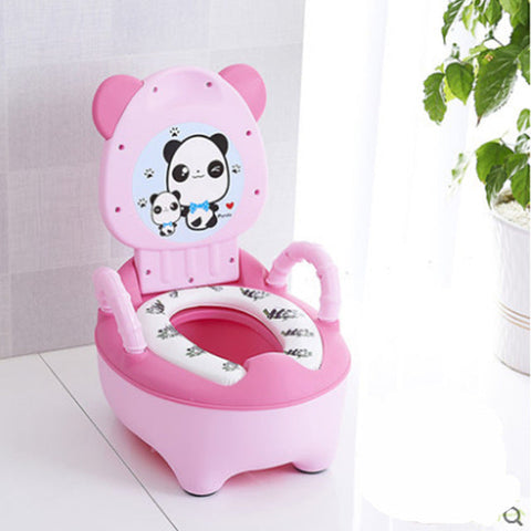 Children's potty baby toilet seat back portable comfort basin