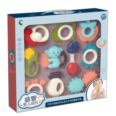 Baby Rattle 10 Piece Set, Hand Rattle Gift Box Set