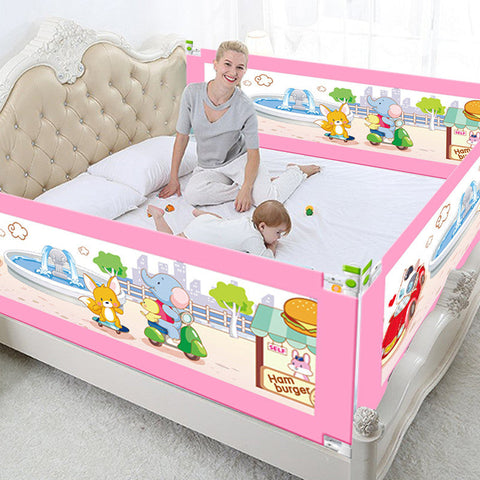 5 Adjustable Height Level Baby Bed Fence Safety Gate